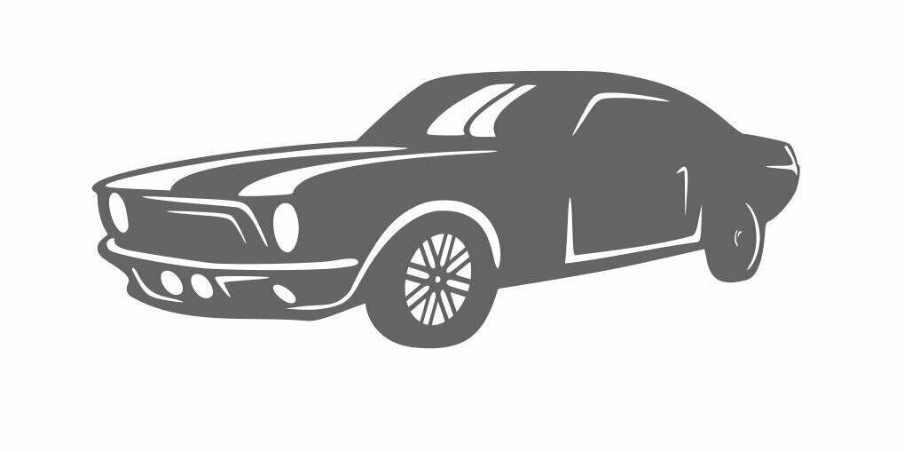 Silhouette Ford Mustang
