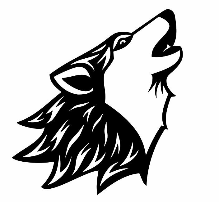 Applique  Tête de loup