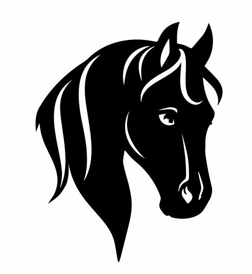 Silhouette Tête de Poney
