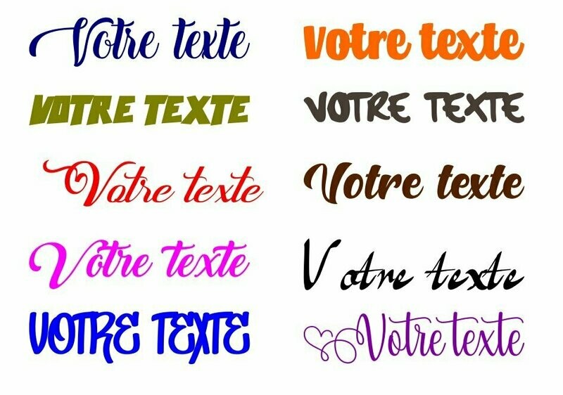 Texte / Chiffre seul