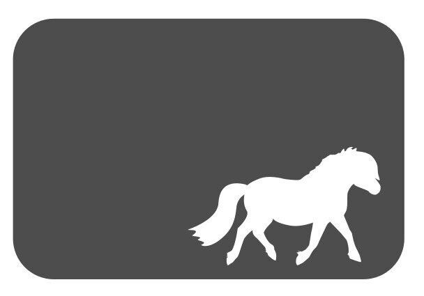 Plaque Poney