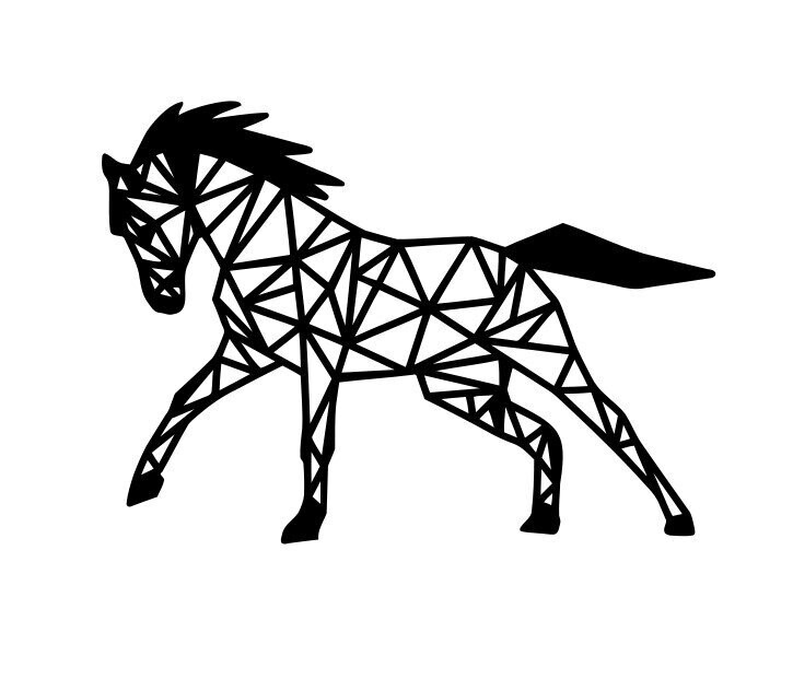 Silhouette Géo Cheval