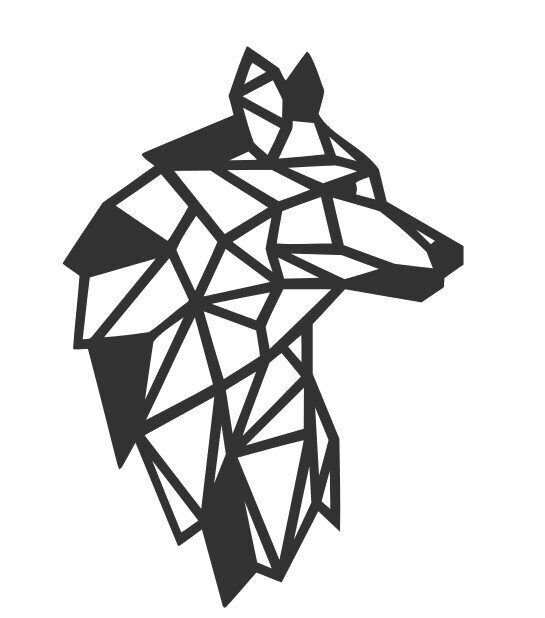 Silhouette Géo tête Loup