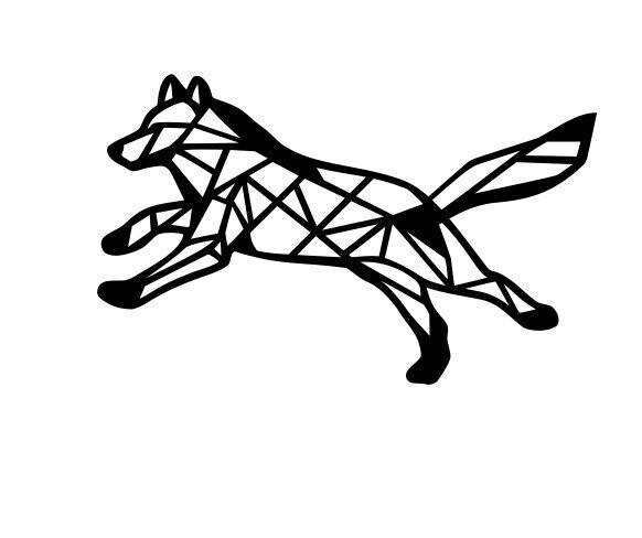 Silhouette Géo Loup