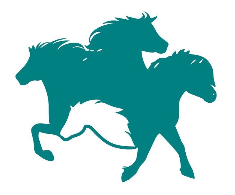 Silhouette Quatuor de chevaux