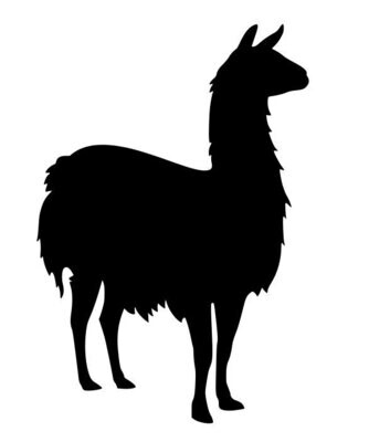Silhouette Lama
