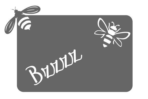 Plaque Deux Abeilles