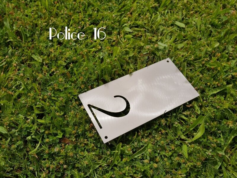 Plaque rectangle allongé