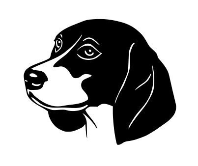 Silhouette Chien beagle