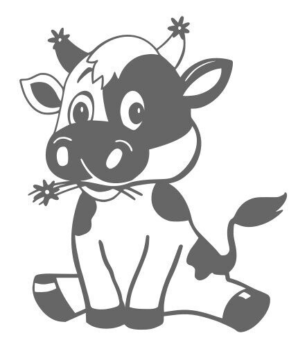 Applique Vache Cartoon