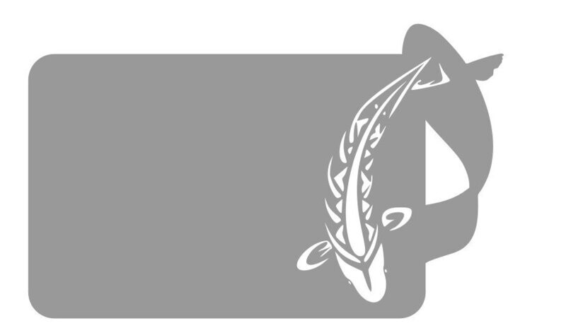 Plaque 2 poissons