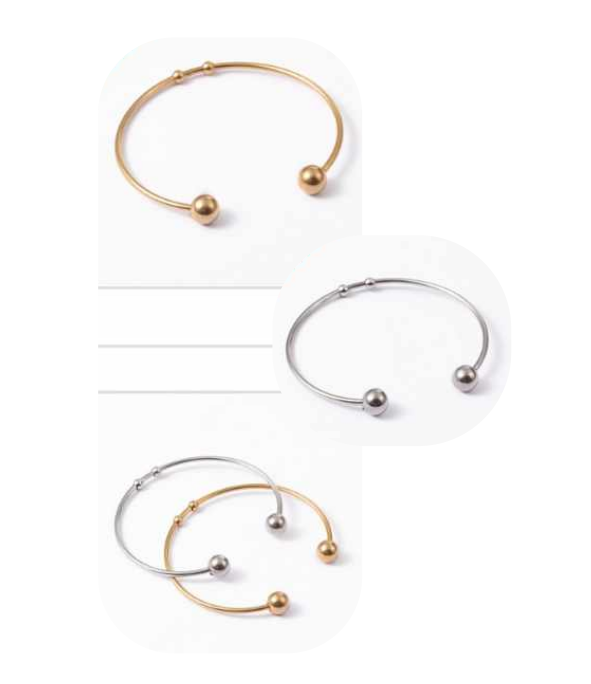 Bracelet Fil + 2 perles