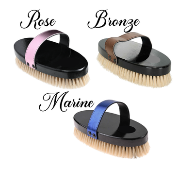 Brosse Douce anse pailletée avec gravure personnalisée