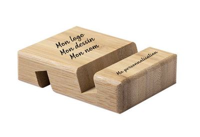 Support pour appareils mobiles avec gravure personnalisée