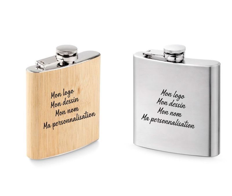 Flasque avec gravure personnalisée