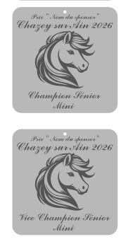 Pack de 2 plaques senior mini - Chazey sur Ain 2026 Pack de 2 plaques senior mini - Chazey sur Ain 2026