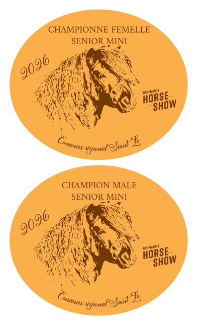 Pack de 2 plaques Senior Mini -  St Lô 2026
