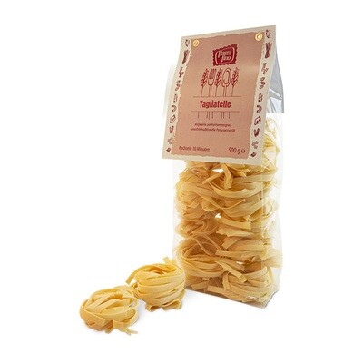 Traditionelle, italienische Pasta Tagliatelle - aus Hartweizengrieß (100g/1,00€)