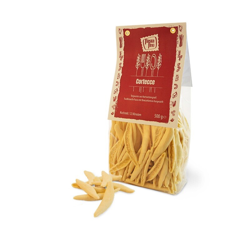 Traditionelle, italienische Pasta Cortecce - aus Hartweizengrieß (100g/1,00€)