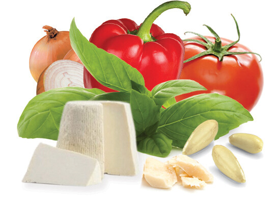 Paprika, Ricotta und Chili Pesto 180g (100g/3,88€)