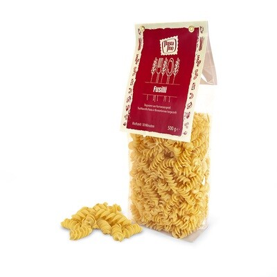 Traditionelle, italienische Pasta Fusilli- aus Hartweizengrieß (100g/0,94€)