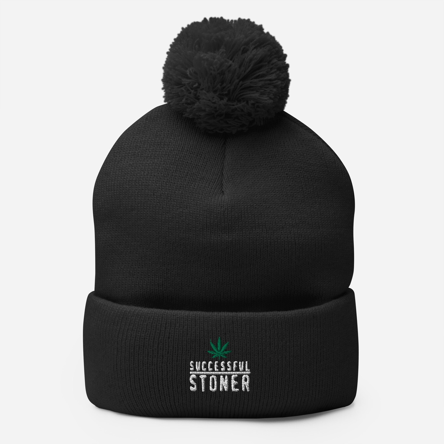 Pom-Pom Beanie "Successful Stoner" Pom-Pom Beanie "Successful Stoner"