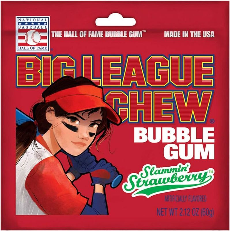 Big League Chew Slammin Strawberry