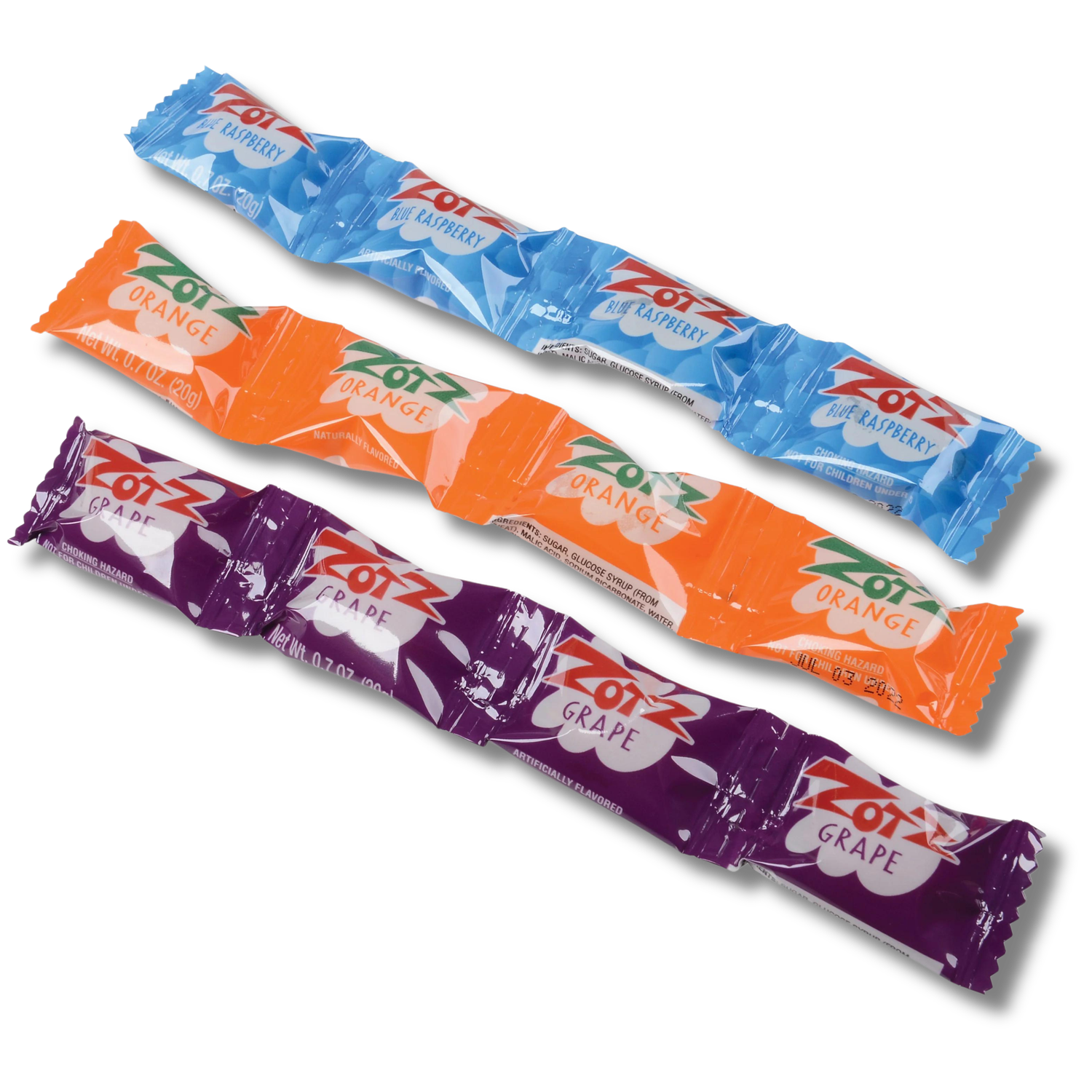 Zotzs - Blue Raspberry Orange Grape
