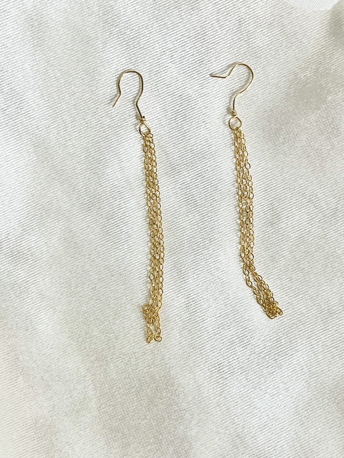 Golden Waterfall earrings