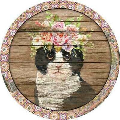 Floral Feline Digital Design