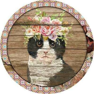 Floral Feline 2 Digital Design