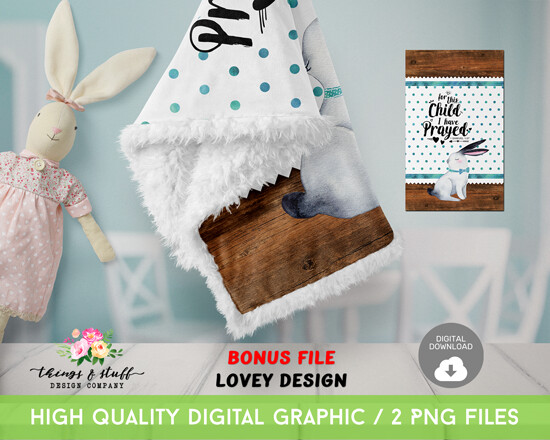 For this Child Blue Bib &amp; Burp Cloth Digital Design Template