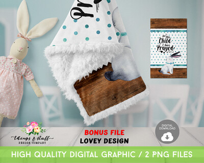 For this Child Blue Bib &amp; Burp Cloth Digital Design Template