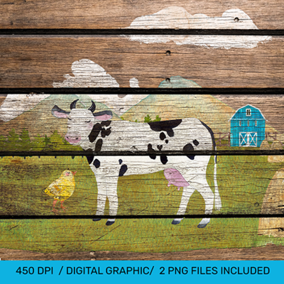 Rustic Square 12&quot; in Digital Design