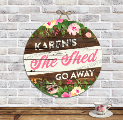 Rustic She Shed Digital Design