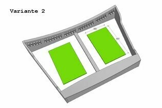 Heizelement unter Pedal / Variante 2