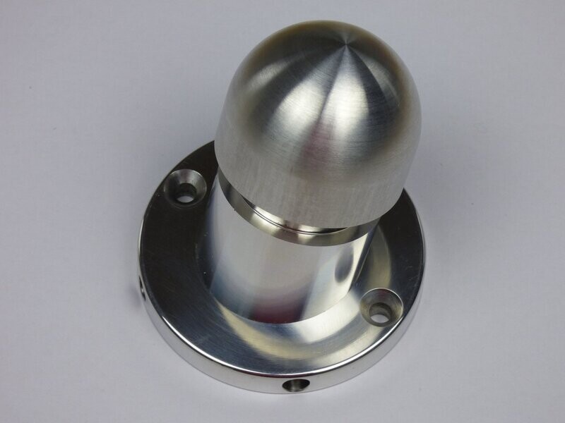 Fußpiston Aluminium  / rund