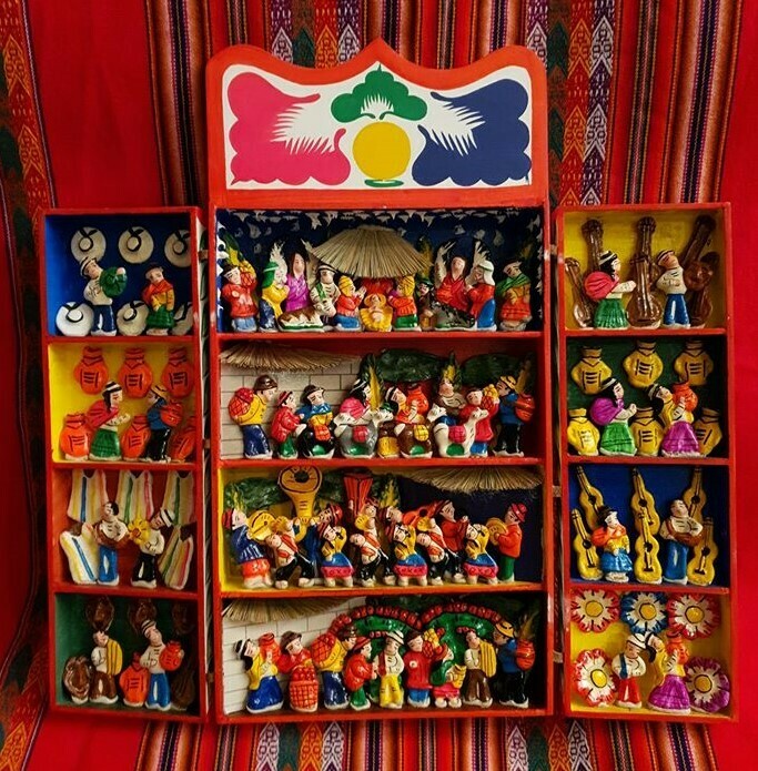 Retablo Ayacuchano de cuatro niveles