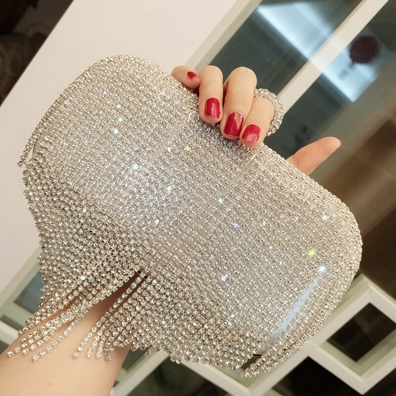 Diamond Fringed Hand Bag