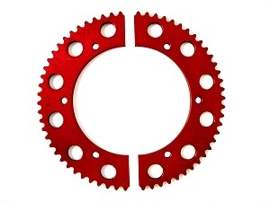 SPLIT RED SPROCKETS CLICK FOR SIZE