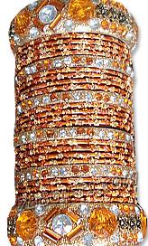 Orange Chori Set