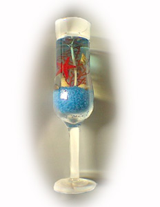 Fancy Blue Candle