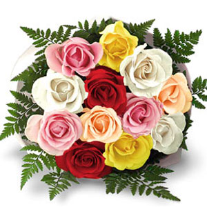 Mixed Roses Bunch