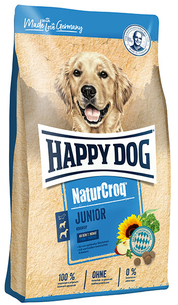 Happydog Dog NaturCroq Junior - 26/13 - 15 kg. - Rabat pris 450kr.