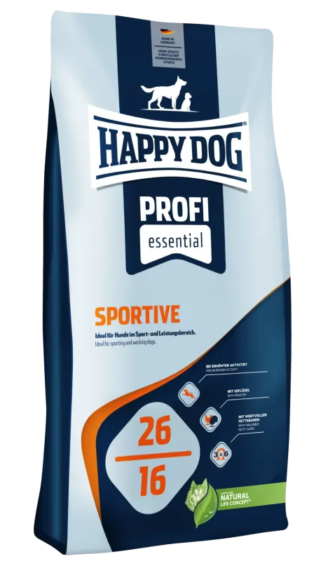 Happy Dog Profi-Line 26 - 16 Sportive - 20 kg. - Rabat pris fra 450 kr.