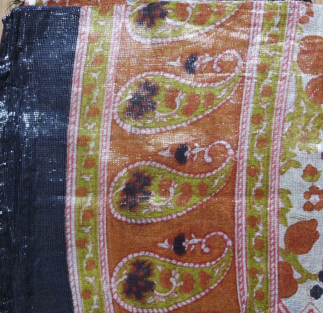 Rust shimmering tichel