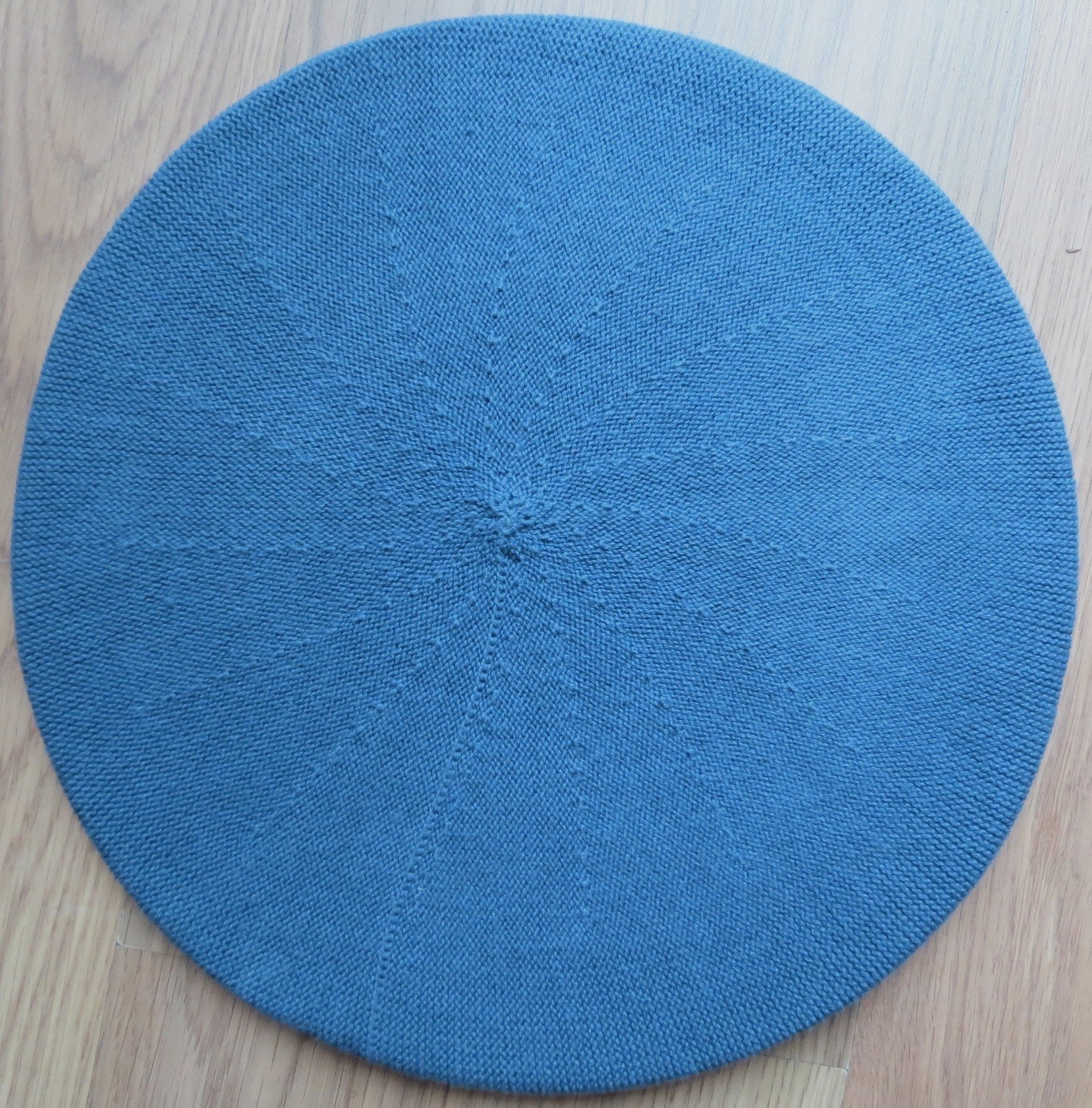Cotton Beret dull air force blue