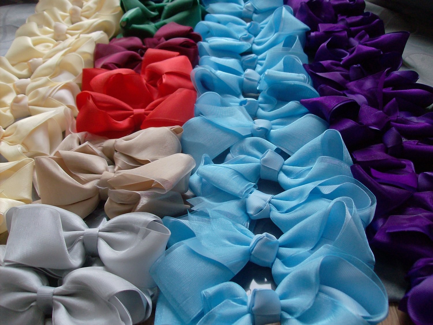 Taffeta bows