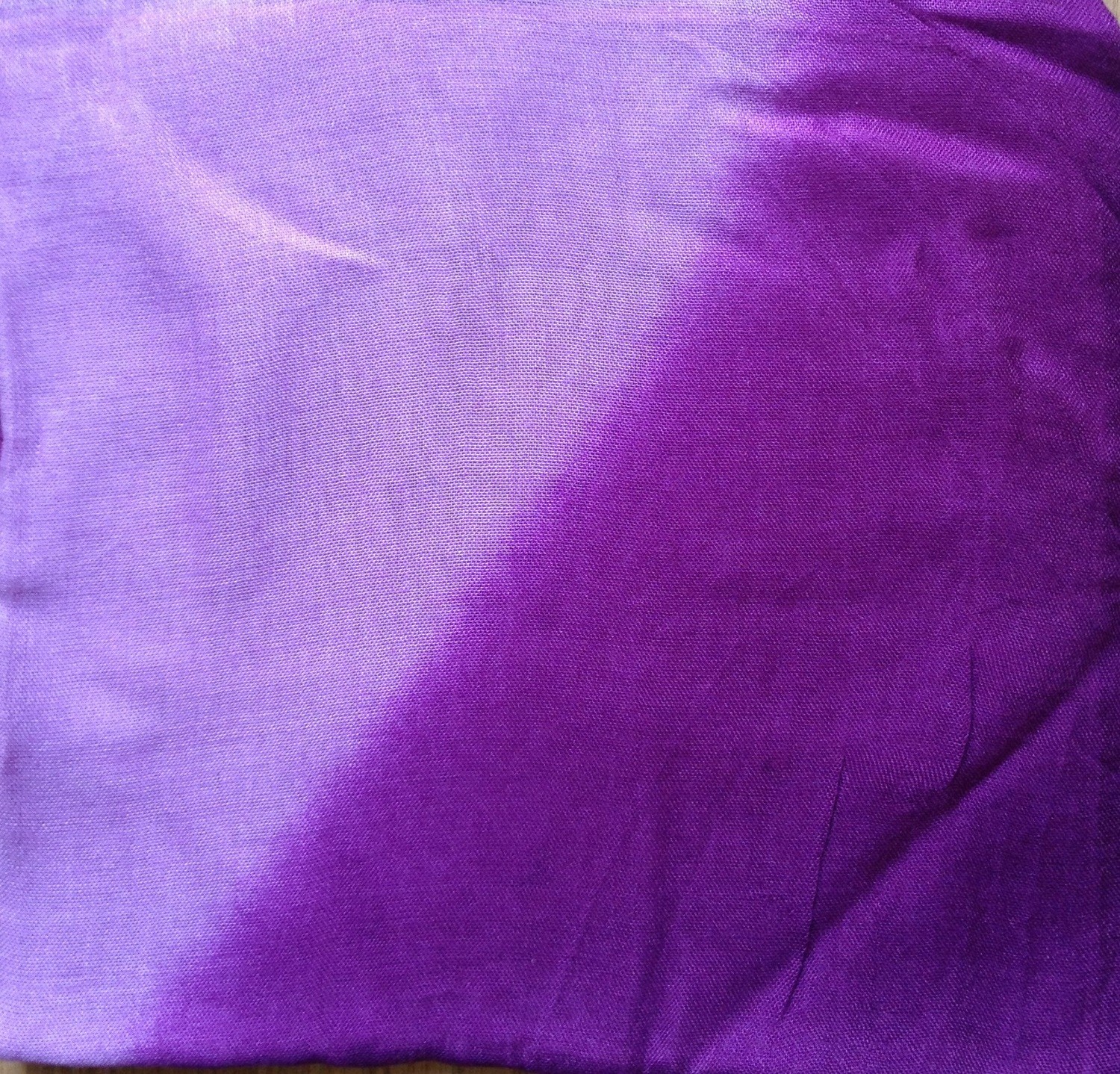 Purple and lavender two tone tie dyed tichel