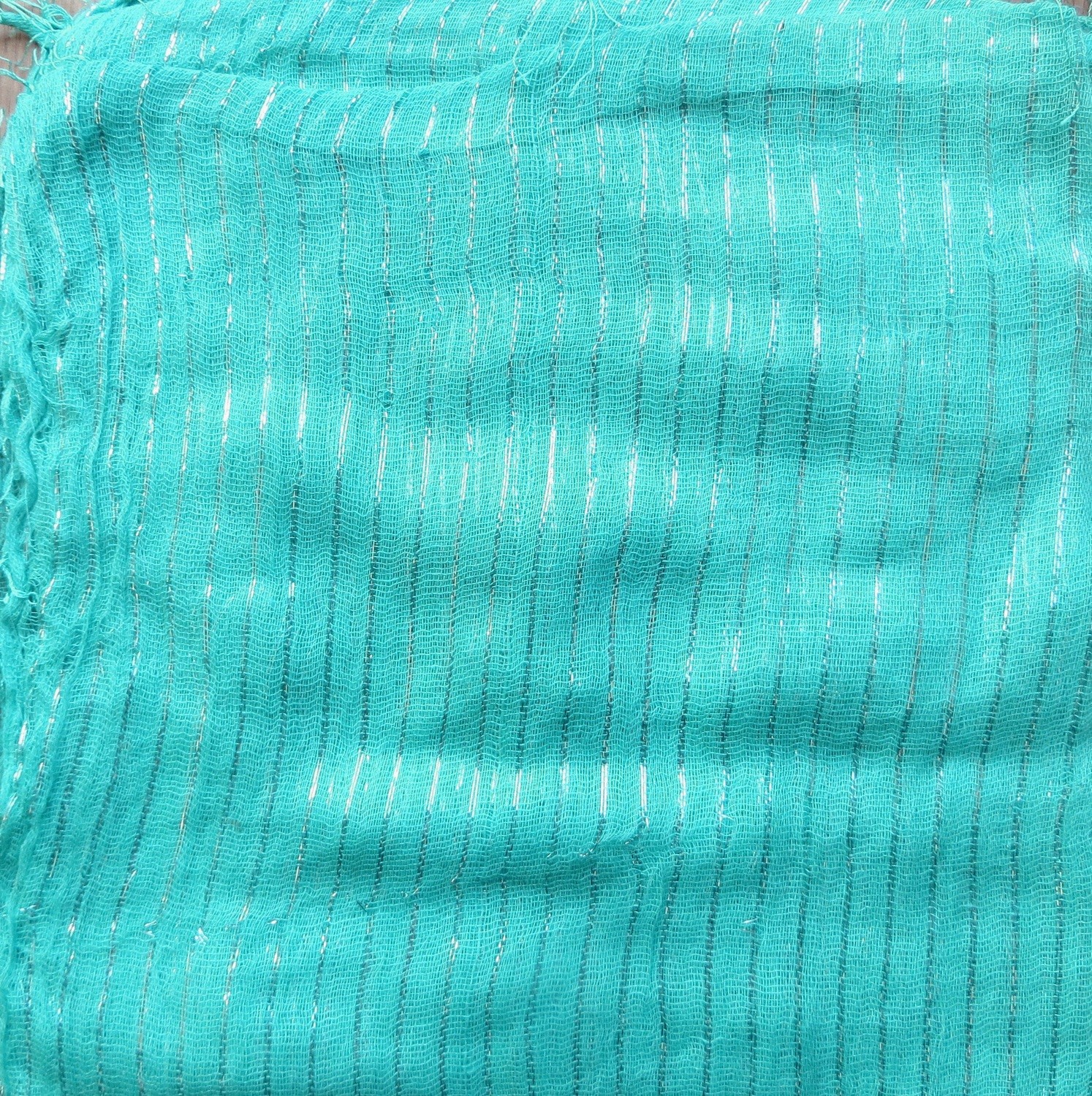 Gorgeous blue  - spring colors lurex tichel